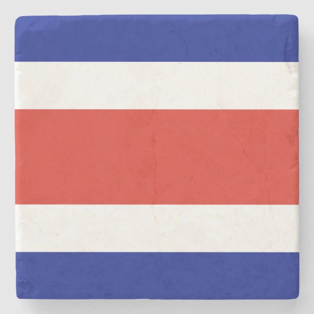 Costa Rica Civil Flagga Stenunderlägg (Framsidan)