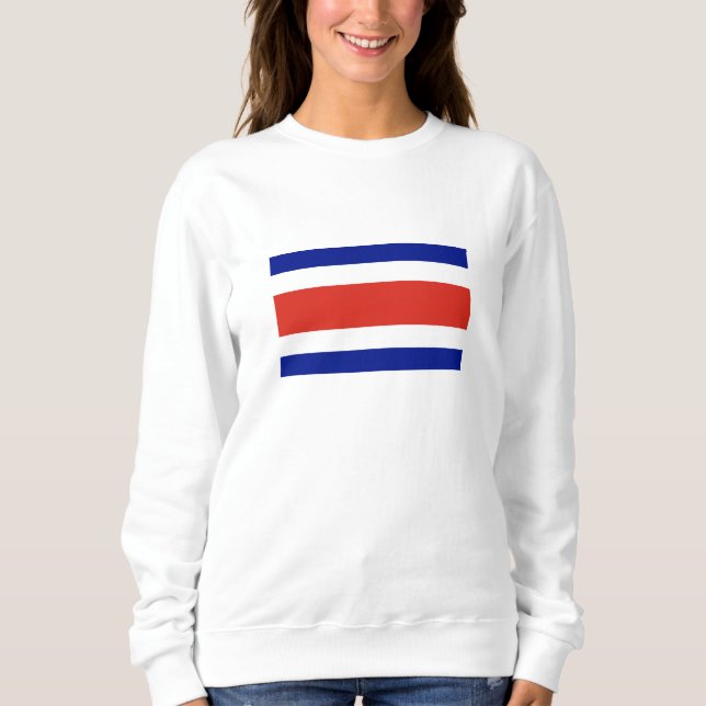 Costa Rica Civil Flagga T Shirt (Framsida)