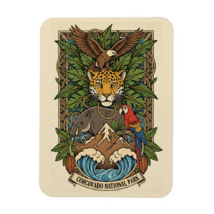 Costa Rica Corcovado nationalpark Magnet
