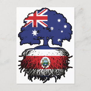 Costa Rica Costa Rican Australien Australien Träd Vykort