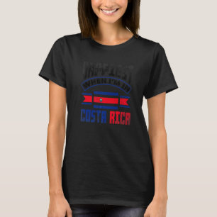Costa Rica Costa Rican Flagga inträffar när jag är T Shirt