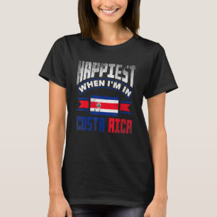Costa Rica Costa Rican Flagga inträffar när jag är T Shirt