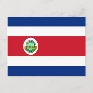 Costa Rica - Costa Rican National Flagga Vykort