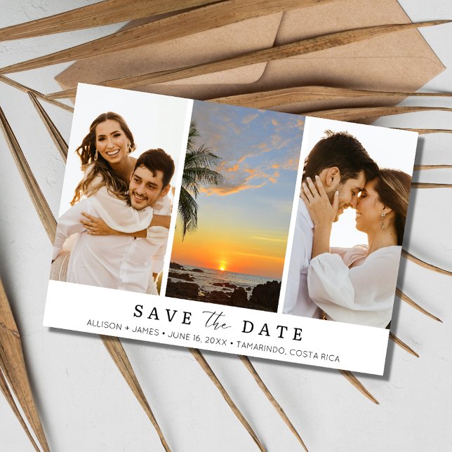 Costa Rica Destination Beach Wedding Photo Spara Datumet (Costa Rica Destination Beach Wedding Photo Save The Date)