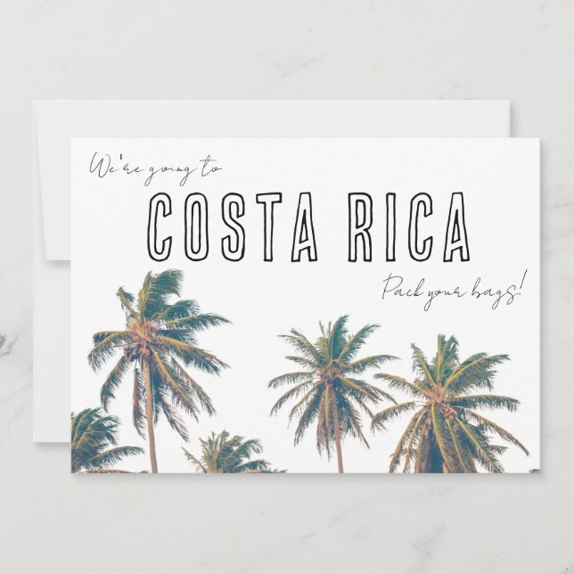 Costa Rica Destination Beach Wedding Spara Datumet (Framsida)