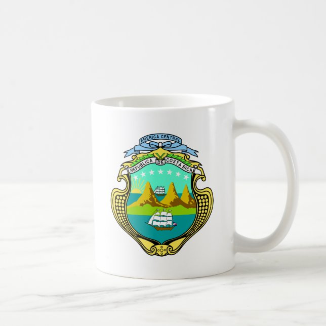 Costa Rica emblem Kaffemugg (Höger)