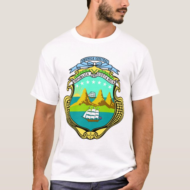 costa rica emblem t-shirt (Framsida)