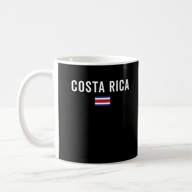 Costa Rica Flag - Patriotic Flag Kaffemugg (Vänster)