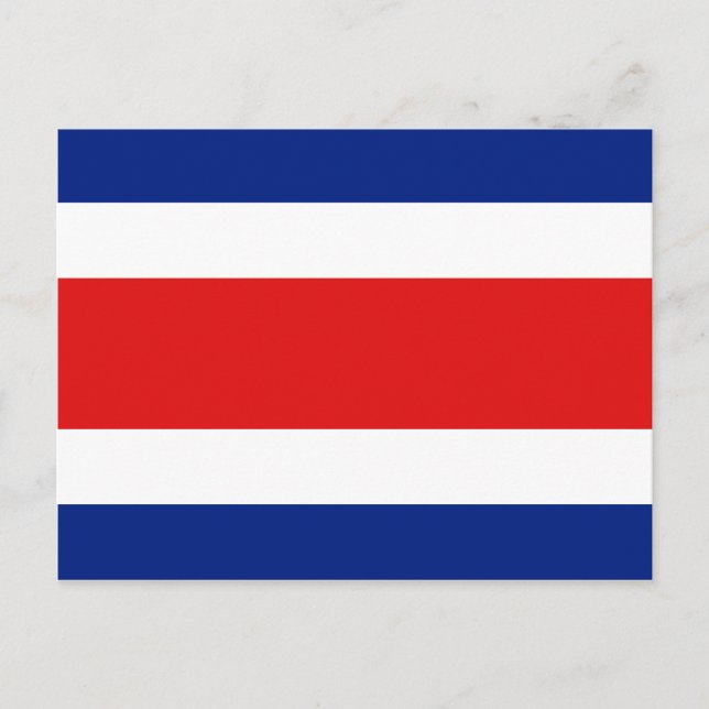 Costa Rica Flag Postkort Vykort (Framsida)