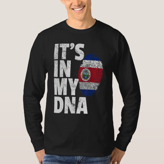 Costa Rica Flag  Pride Country Home Nation Family T Shirt (Framsida)