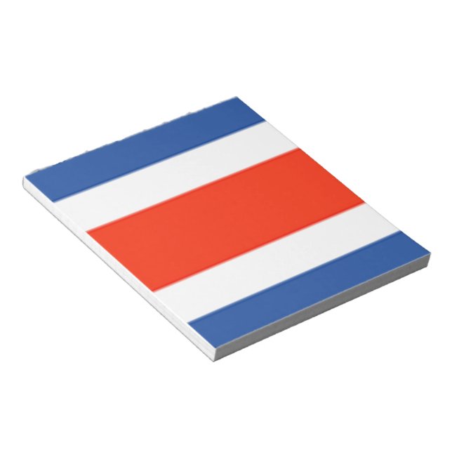 Costa Rica Flagga Anteckningsblock (Vinklad)