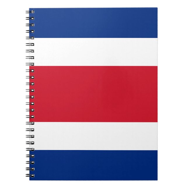 Costa Rica flagga Anteckningsbok (Framsidan)