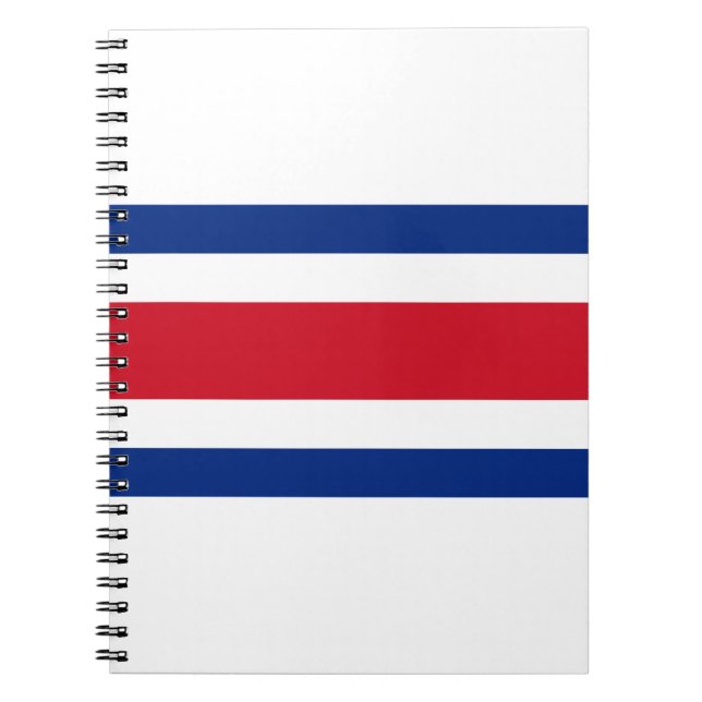 Costa Rica Flagga Anteckningsbok (Framsidan)