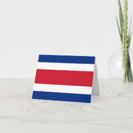Costa Rica flagga Anteckningskort