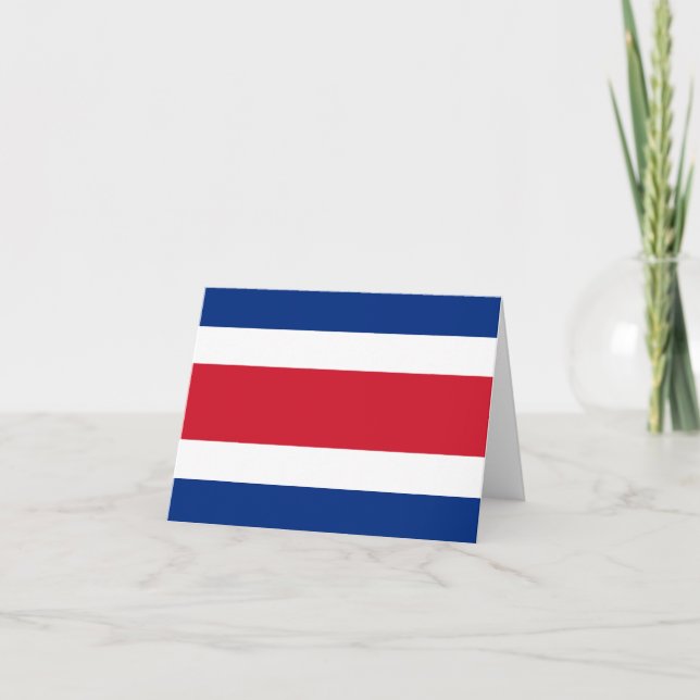 Costa Rica flagga Anteckningskort (Framsida)