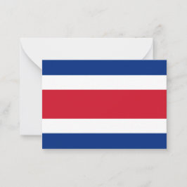 Costa Rica flagga Anteckningskort