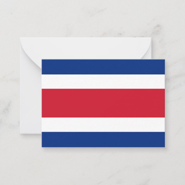 Costa Rica flagga Anteckningskort (Framsida)
