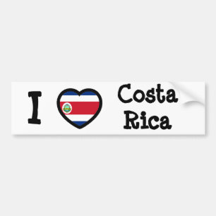 Costa Rica Flagga Bildekal