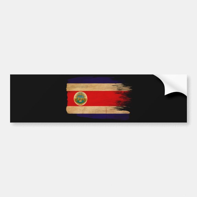 Costa Rica flagga Bildekal (Framsidan)