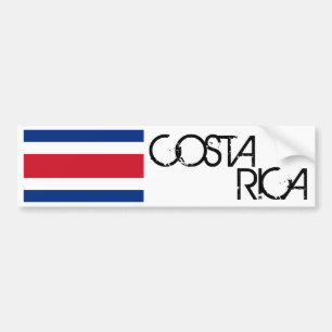 Costa Rica flagga Bildekal