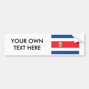 Costa Rica flagga Bildekal