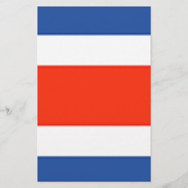 Costa Rica Flagga Brevpapper (Framsida)