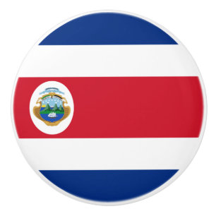 Costa Rica flagga Ceramic pull Knopp