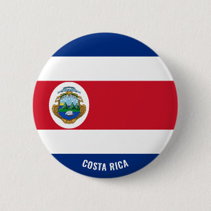 Costa Rica Flagga Charming Patriotic Knapp