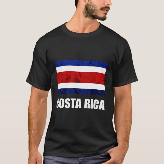 Costa Rica Flagga Costa Rican Roots Costa Rica T Shirt (Framsida)