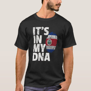 Costa Rica Flagga DET ÄR I MY DNA-julklapp T Shirt