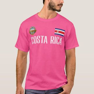 Costa Rica Flagga Football Soccer Fläkt T Shirt