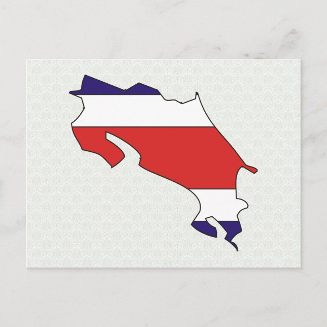 Costa Rica Flagga fullt storlek Vykort (Framsida)