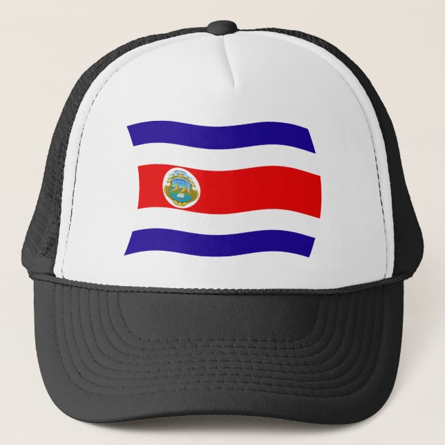 Costa Rica Flagga Hatt Keps (Framsida)