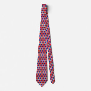 Costa Rica Flagga Honeycomb Tie Slips