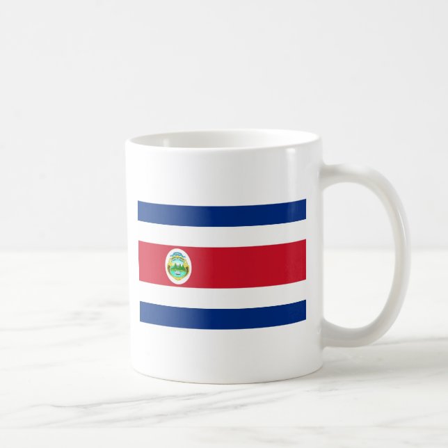 Costa Rica, Flagga Kaffemugg (Höger)