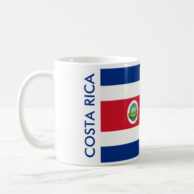 COSTA RICA FLAGGA KAFFEMUGG (Vänster)