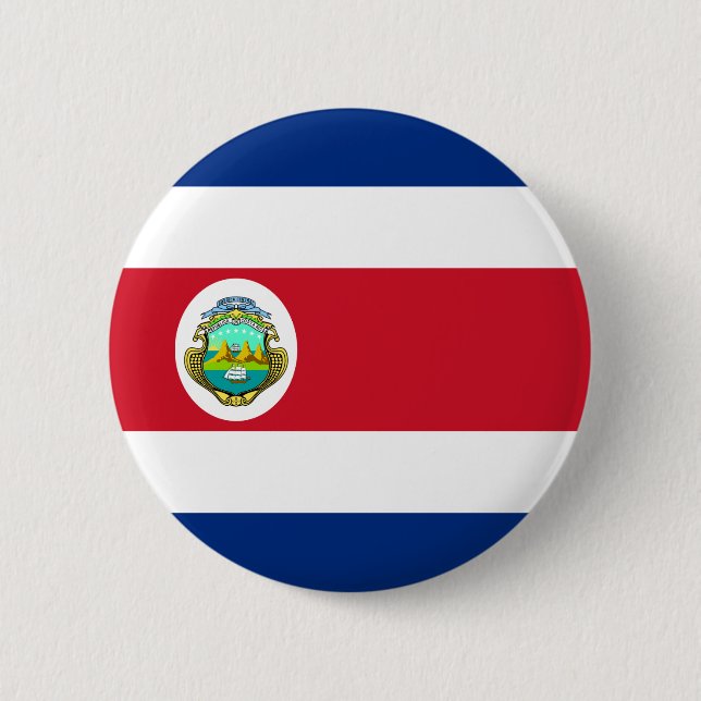 Costa Rica flagga Knapp (Framsida)