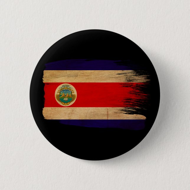 Costa Rica flagga Knapp (Framsida)