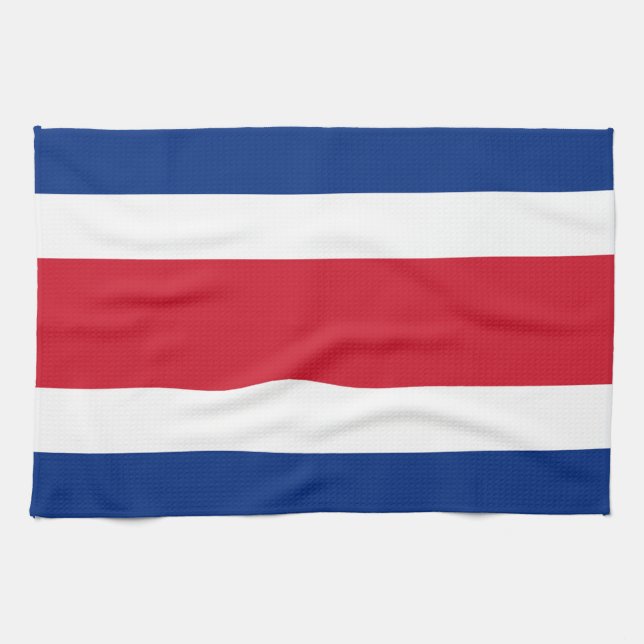Costa Rica flagga Kökshandduk (Horisontell)