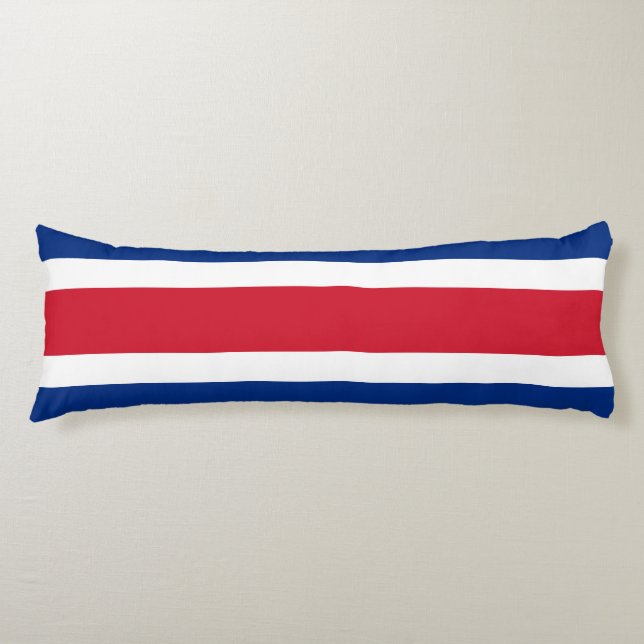 Costa Rica flagga Kroppskudde (Framsidan)