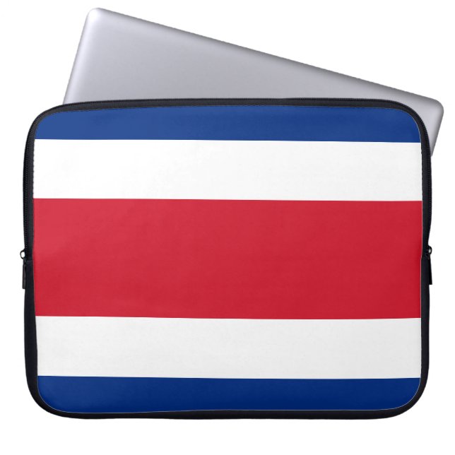 Costa Rica Flagga Laptop Sleeve (Framsidan)