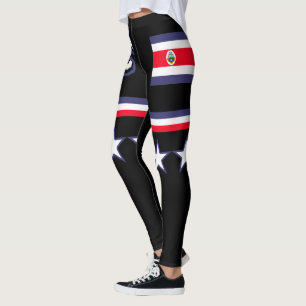 Costa Rica flagga Leggings