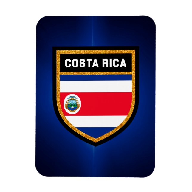 Costa Rica Flagga Magnet (Vertikal)