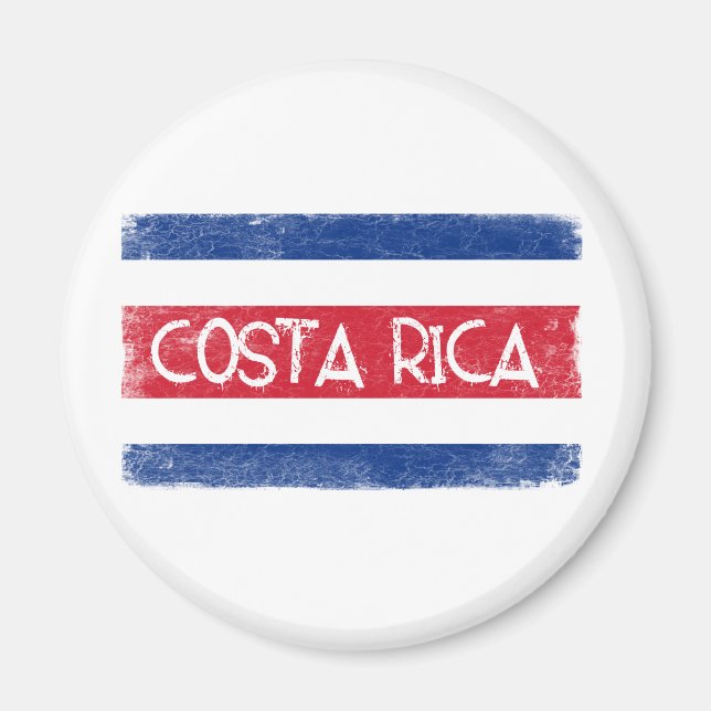Costa Rica flagga Magnet (Framsidan)
