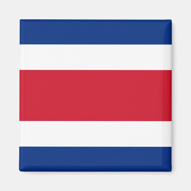 Costa Rica Flagga Magnet (Framsidan)