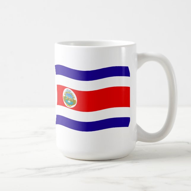 Costa Rica Flagga Mugg (Höger)