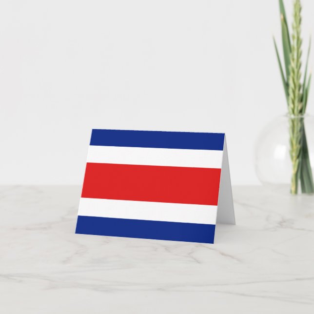 Costa Rica Flagga Notekort Kort (Framsida)