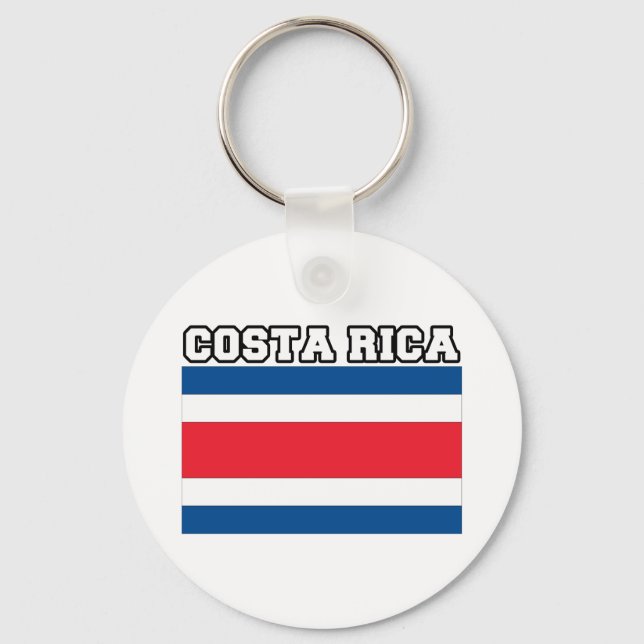 Costa Rica Flagga Nyckelring (Framsida)