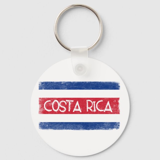 Costa Rica flagga Nyckelring (Framsida)