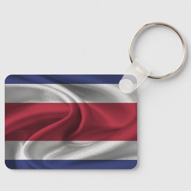 Costa Rica Flagga Nyckelring (Framsida)
